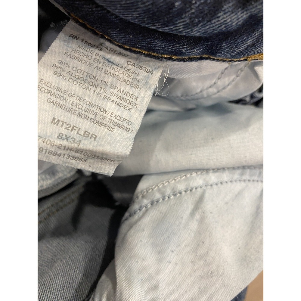 Women's Wrangler Deep Sea High Rise Fierce Flare Jeans Wide Size 8x34 34L 29x33 - Picture 7 of 10